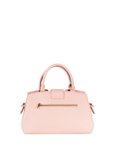 Mala de mão em lona com contornos em pele sintética e alça ajustável e removível Rinascimento