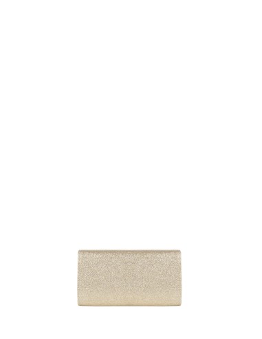 Clutch rígida com glitter e alça de corrente interna Rinascimento