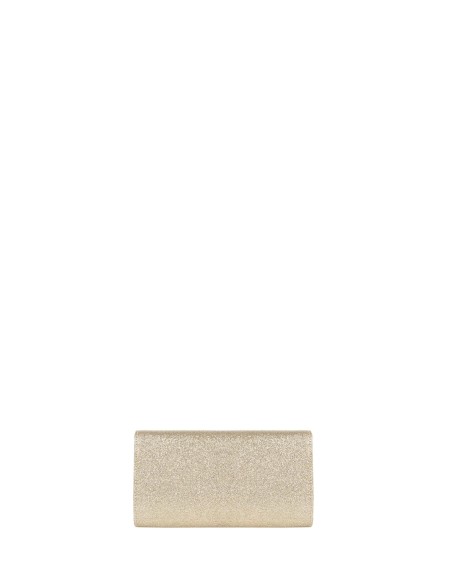 Clutch rígida com glitter e alça de corrente interna Rinascimento