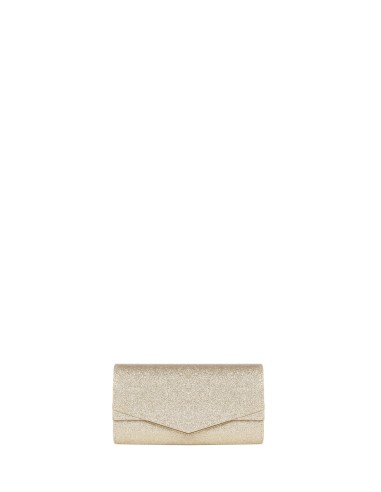 Clutch rígida com glitter e alça de corrente interna Rinascimento