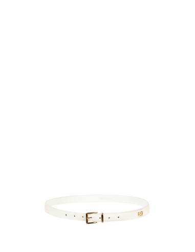 Cinto Fino Rígido Em Pele Sintética Com Fivela Quadrada Rinascimento