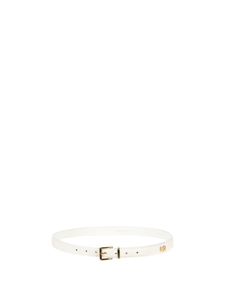 Cinto Fino Rígido Em Pele Sintética Com Fivela Quadrada Rinascimento