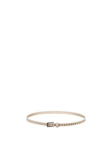 Cinto fino em pele sintética com argolas Rinascimento