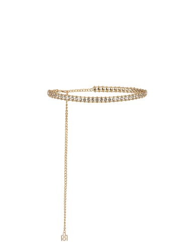 Cinto-joia regulável com cristais cabochão Rinascimento