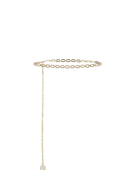 Cinto-joia ajustável com rectângulos e strass Rinascimento