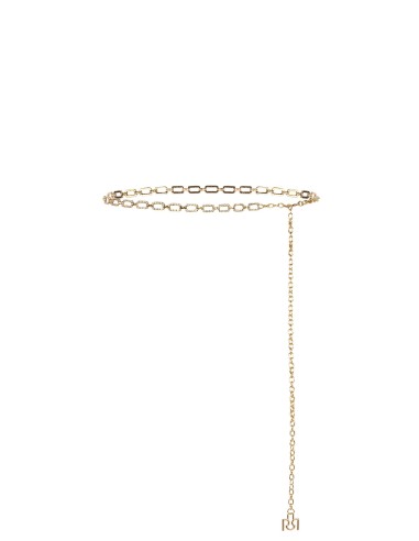 Cinto Jóia Ajustável com Retângulos e Strass Rinascimento