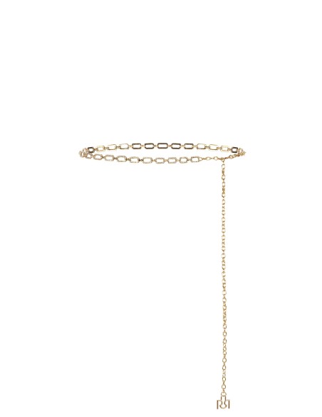 Cinto Jóia Ajustável com Retângulos e Strass Rinascimento