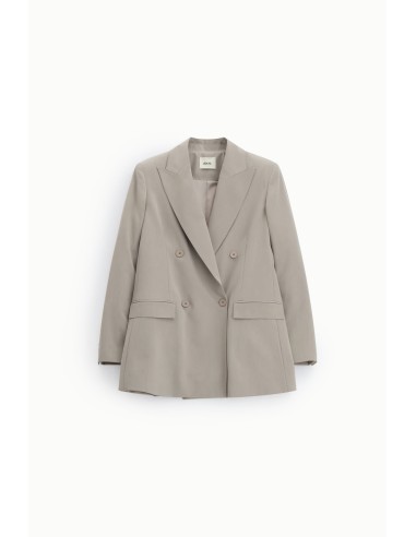 Blazer de Duplo Peito com Bolsos de Aba Dixie