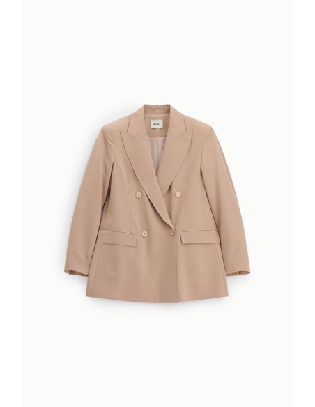 Blazer de abotoamento duplo com bolsos de aba Dixie