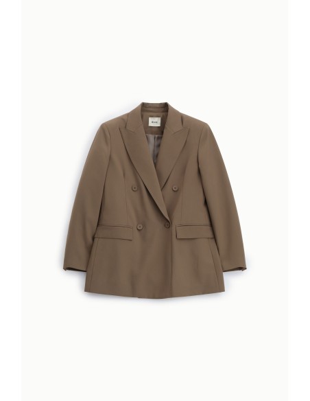 Blazer de abotoamento duplo com bolsos de aba Dixie