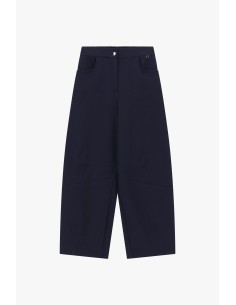 Pantaloni Palazzo Cropped Con Tasche Arrotondate Dixie - Vestiti Fi... 2