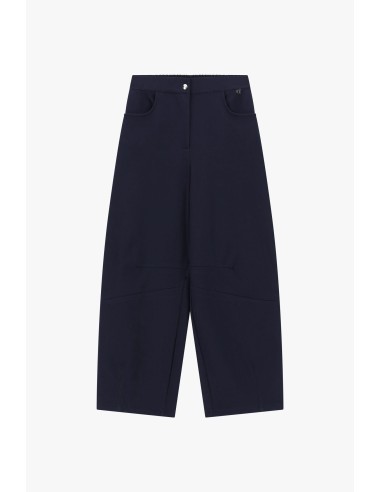 Calças Palazzo Cropped com Bolsos Arredondados Dixie
