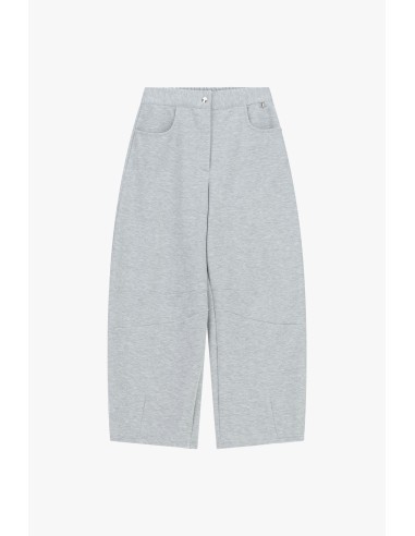 Calças Palazzo Cropped Com Bolsos Arredondados Dixie