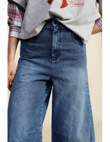 Jeans balloon fit com bainha cortada a vivo Dixie