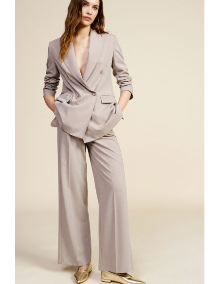 Trousers A Gamba Ampia Vita Alta Tasche Laterali Dixie - Vestiti Fi...