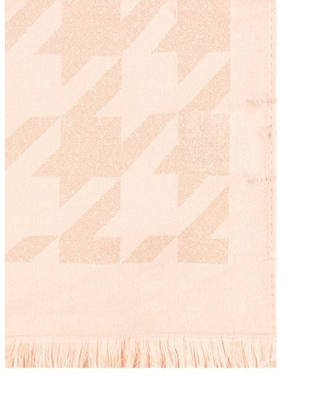 Sciarpa Leggera In Pied De Poule Con Filato In Lurex Effetto Glitte...