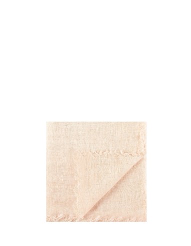 Sciarpa In Lino Effetto Garzato Con Bordi Sfrangiati Rinascimento -...