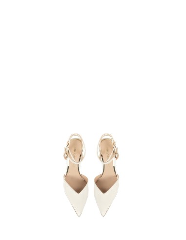 Sapato de salto em verniz com duas tiras ao tornozelo Rinascimento