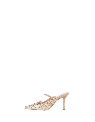 Décolleté Abertos Cobertos de Lantejoulas com Duplo Tirante Rinascimento