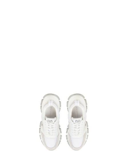 Sapatilha chunky com detalhes em imitação de camurça e logo RR Rinascimento