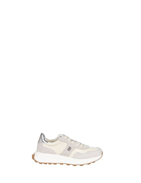 Sneaker Bicolor Em Pele Sintética E Camurça Com Logo Rr Rinascimento