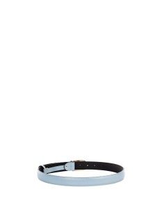 Cinto fino rígido em pele com fivela oval e logótipo Rr Rinascimento 2