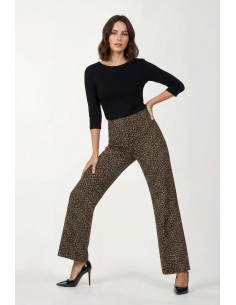 Calças Rectas Às Pintas Com Bolsos Rinascimento - Vestiti Firmati Life Smiles