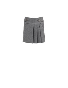 Minissaia Em Tecido Piqué Com Pregas E Atilhos Na Cintura Rinascimento - Vestiti Firmati Life Smiles 2