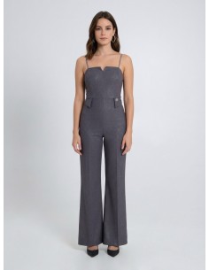 Macacão Palazzo Em Tecido Laminado Rinascimento - Vestiti Firmati Life Smiles 2