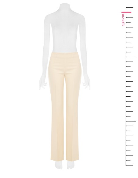 Calças Palazzo Em Tecido Técnico Com Fecho Lateral Rinascimento - Vestiti Firmati Life Smiles