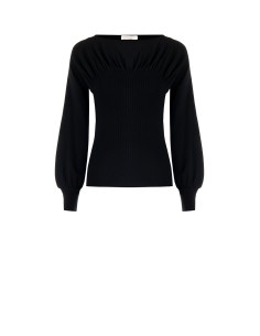 Maglione Aderente Con Scollo A Barchetta Rinascimento - Vestiti Fir... 2