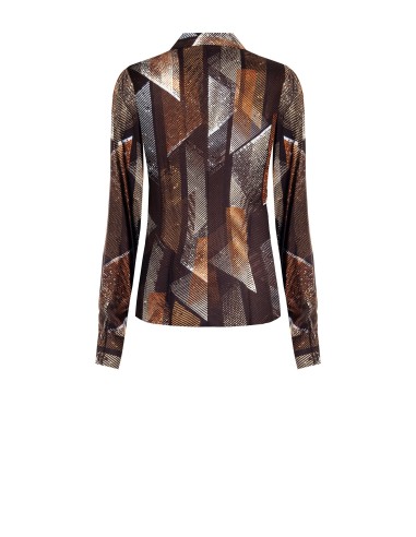 Camisa Acinturada Em Viscose Rinascimento