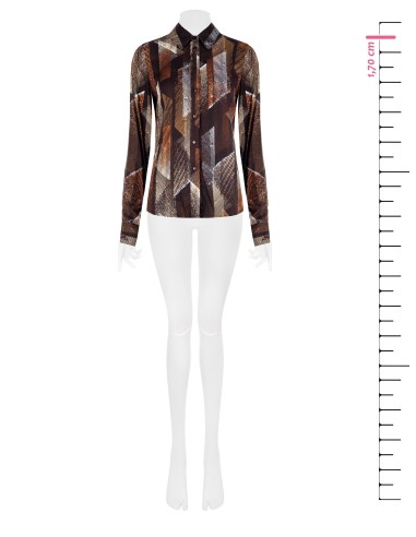 Camisa acinturada em viscose Rinascimento