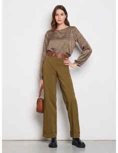 Blusa Ampia In Raso Motivo Geometrico Rinascimento - Vestiti Firmat...