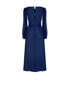 Abito Midi In Tessuto Fluido Con Scollo Impuntato Rinascimento - Ve... 2