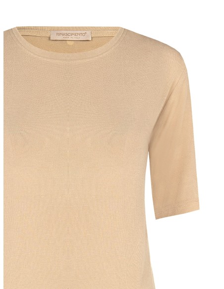 T-shirt regular em viscose ultraleve Rinascimento