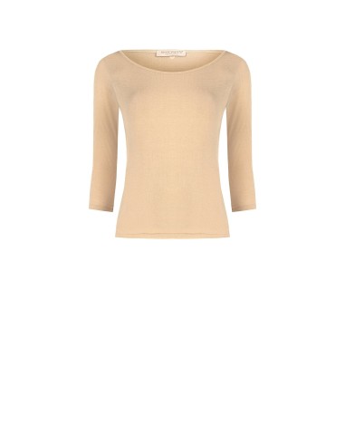 T-Shirt justa em viscose ultraleve com mangas 3/4 Rinascimento