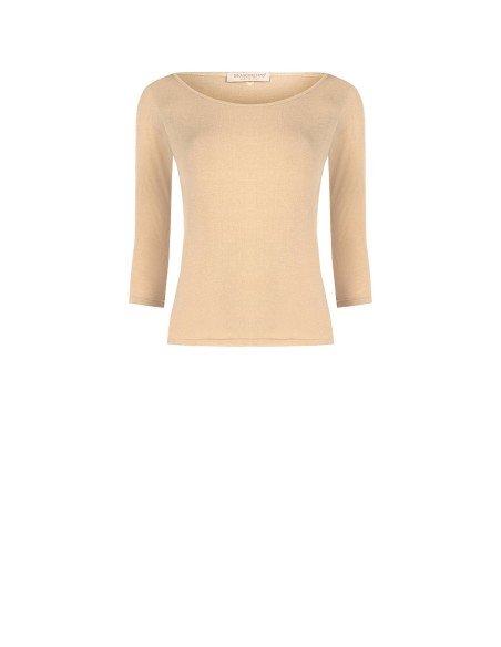 T-Shirt justa em viscose ultraleve com mangas 3/4 Rinascimento