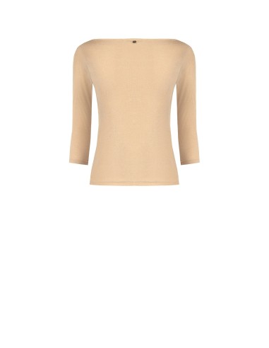 T-Shirt Justa em Viscose Ultraleve com Mangas 3/4 Rinascimento