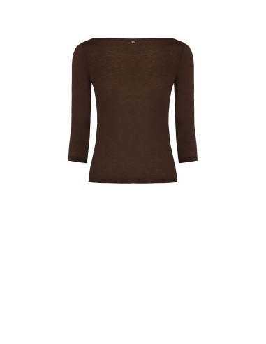 T-Shirt justa em viscose ultraleve com mangas 3/4 Rinascimento