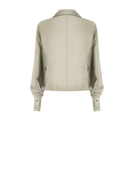 Camicia Ampia A Palloncino Davanti In Tessuto Leggero Misto Viscosa...