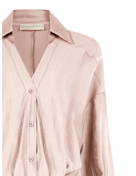 Camicia Ampia A Palloncino Davanti In Tessuto Leggero Misto Viscosa...