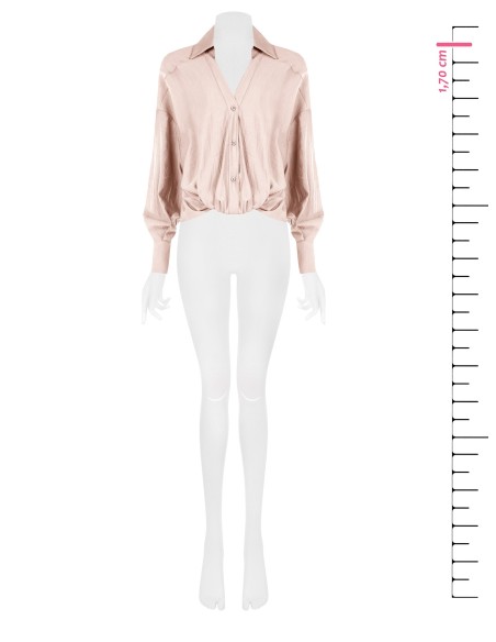 Camicia Ampia A Palloncino Davanti In Tessuto Leggero Misto Viscosa...