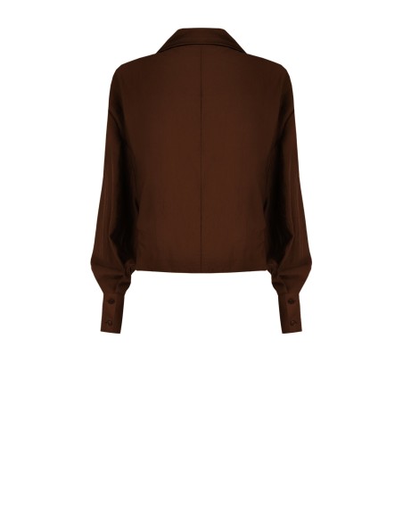 Camicia Ampia A Palloncino Davanti In Tessuto Leggero Misto Viscosa...