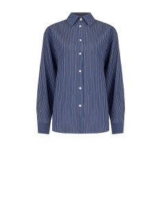 Camicia Fluida In Misto Viscosa Effetto Leggermente Stropicciato Ri...