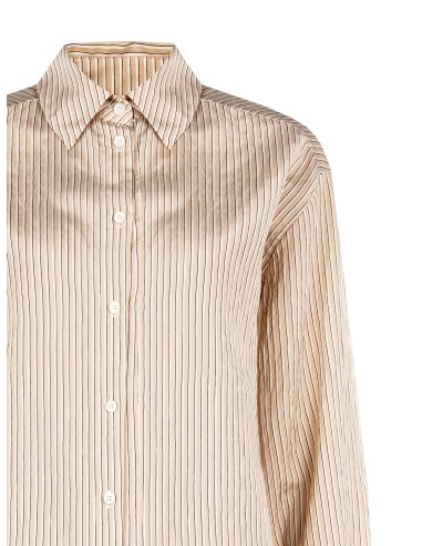 Camisa Fluida Em Mistura de Viscose Efeito Ligeiramente Amarrotado Rinascimento