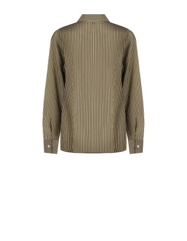 Camisa Fluida em Mistura de Viscose Efeito Ligeiramente Amassado Rinascimento