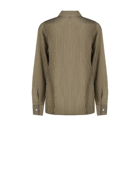Camisa Fluida em Mistura de Viscose Efeito Ligeiramente Amassado Rinascimento
