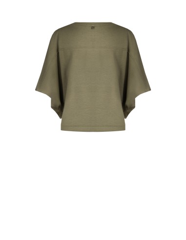 Sweatshirt oversize curta em mistura de viscose Rinascimento