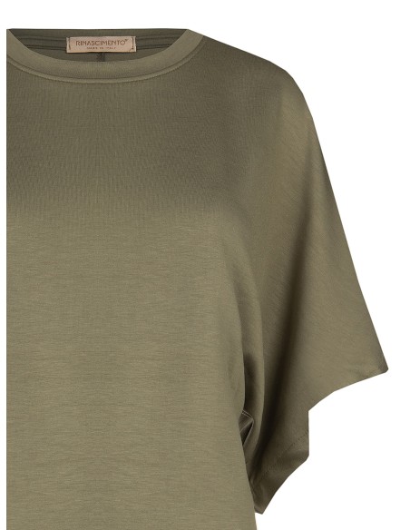 Sweatshirt curto oversize em mistura de viscose Rinascimento